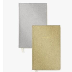 Kate Spade New York's glitter journal set of 2